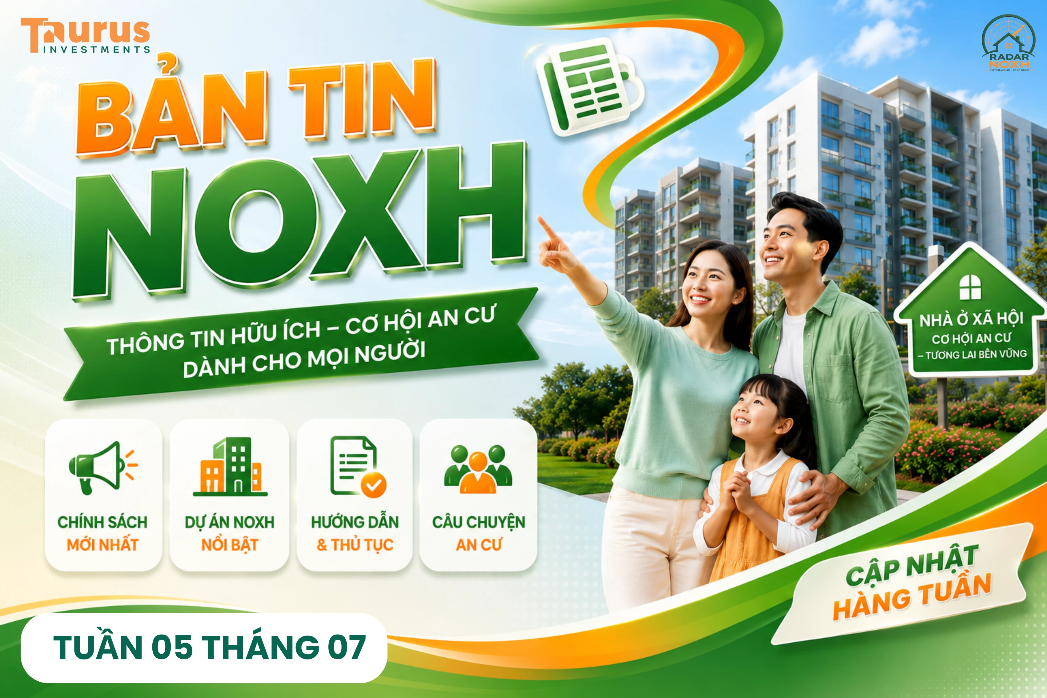 ĐIỂM TIN NHÀ Ở XÃ HỘI TUẦN 5 THÁNG 07 NĂM 2026